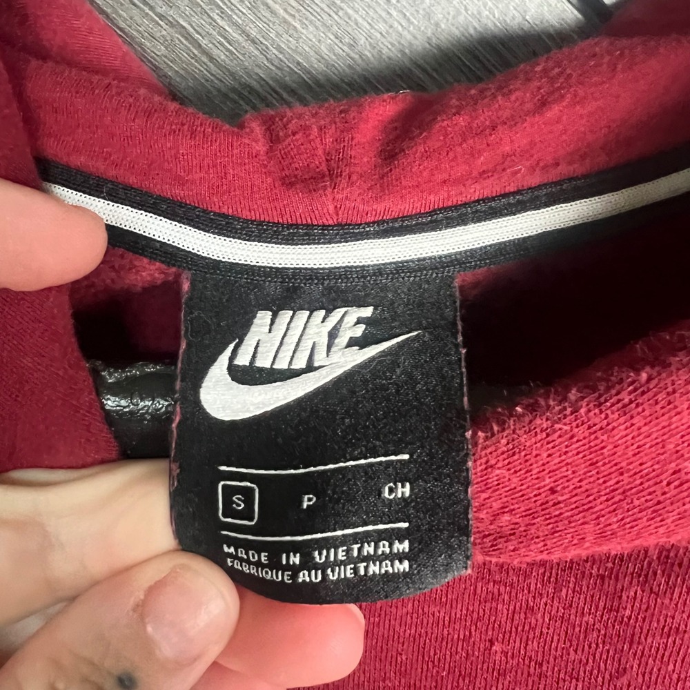 Nike Icon Clash Colorblock Pullover Hoodie Women's Small Blue Burgundy Unisex - Picture 6 of 7